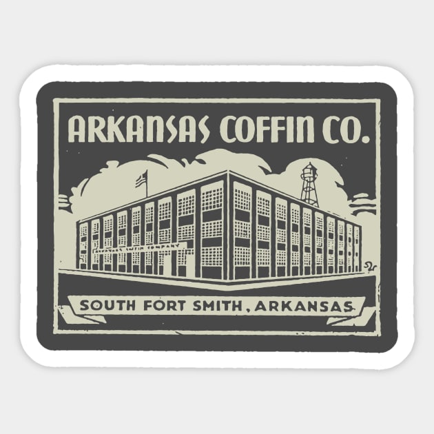 Arkansas Coffin Company Sticker by rt-shirts